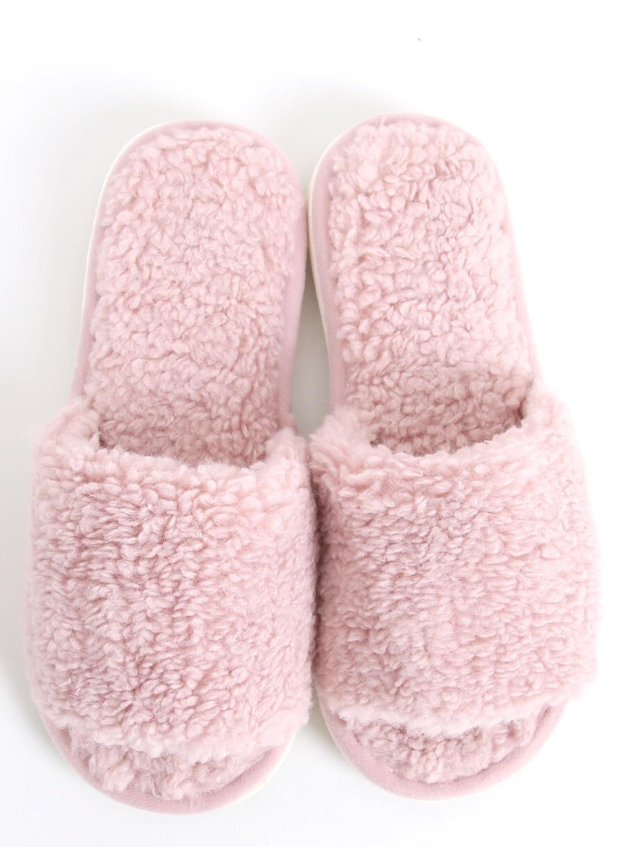 Plüschhausschuhe Rosa