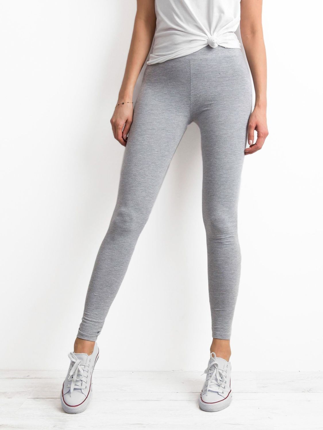 Graue Basic Leggings