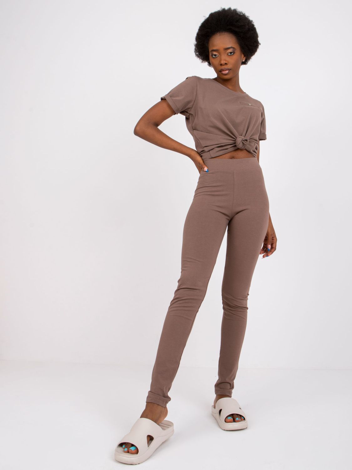 Stylische braune Leggings