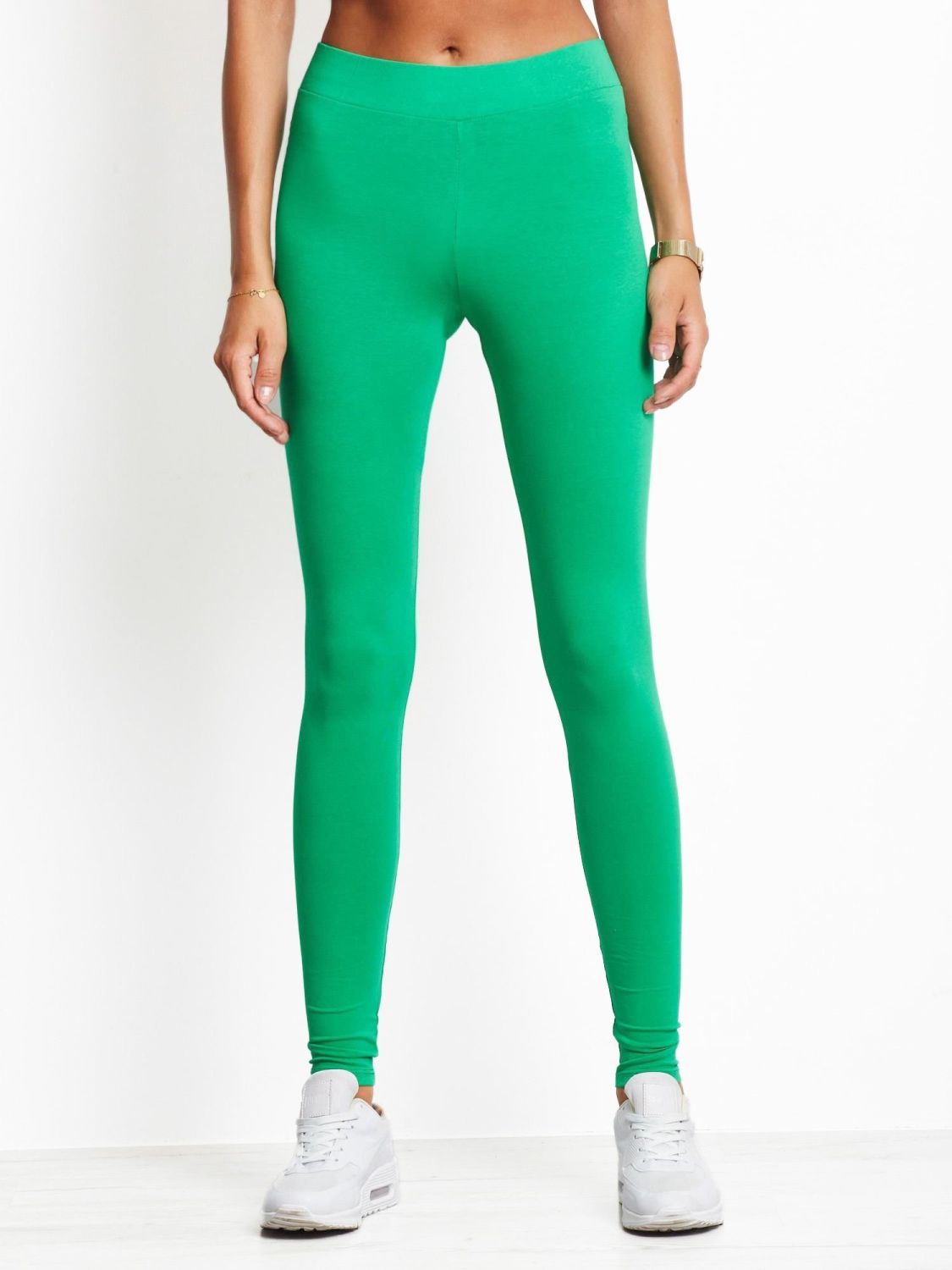Grüne Basic Leggings