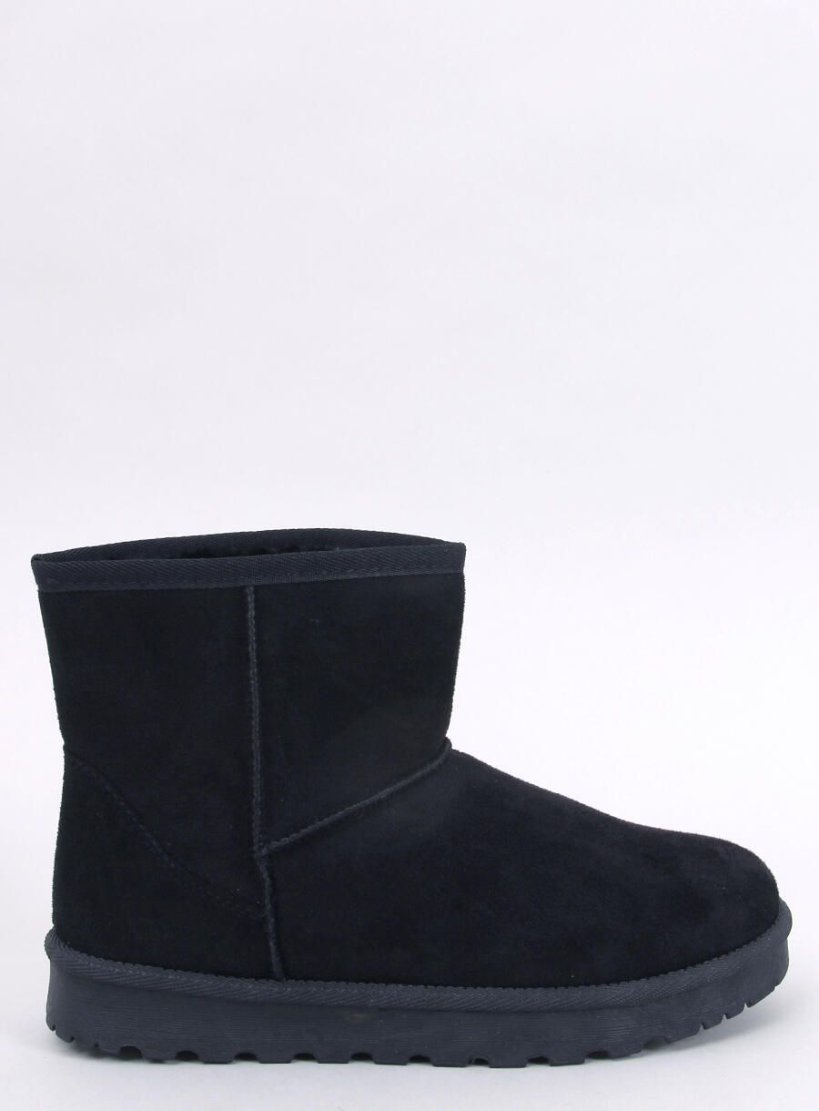 Winter gefütterte Schneestiefel Schwarz