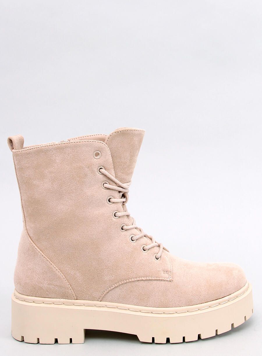 Damen-Schnürschuhe Beige