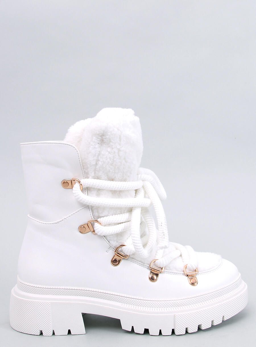 Schneestiefel mit Kunstfell Weiß