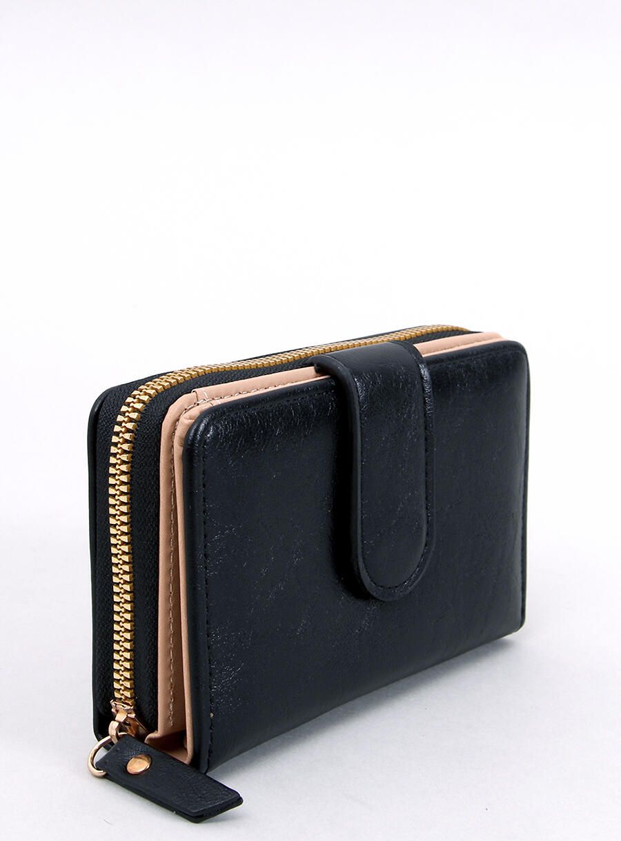 Kleine Damenbrieftasche Schwarz