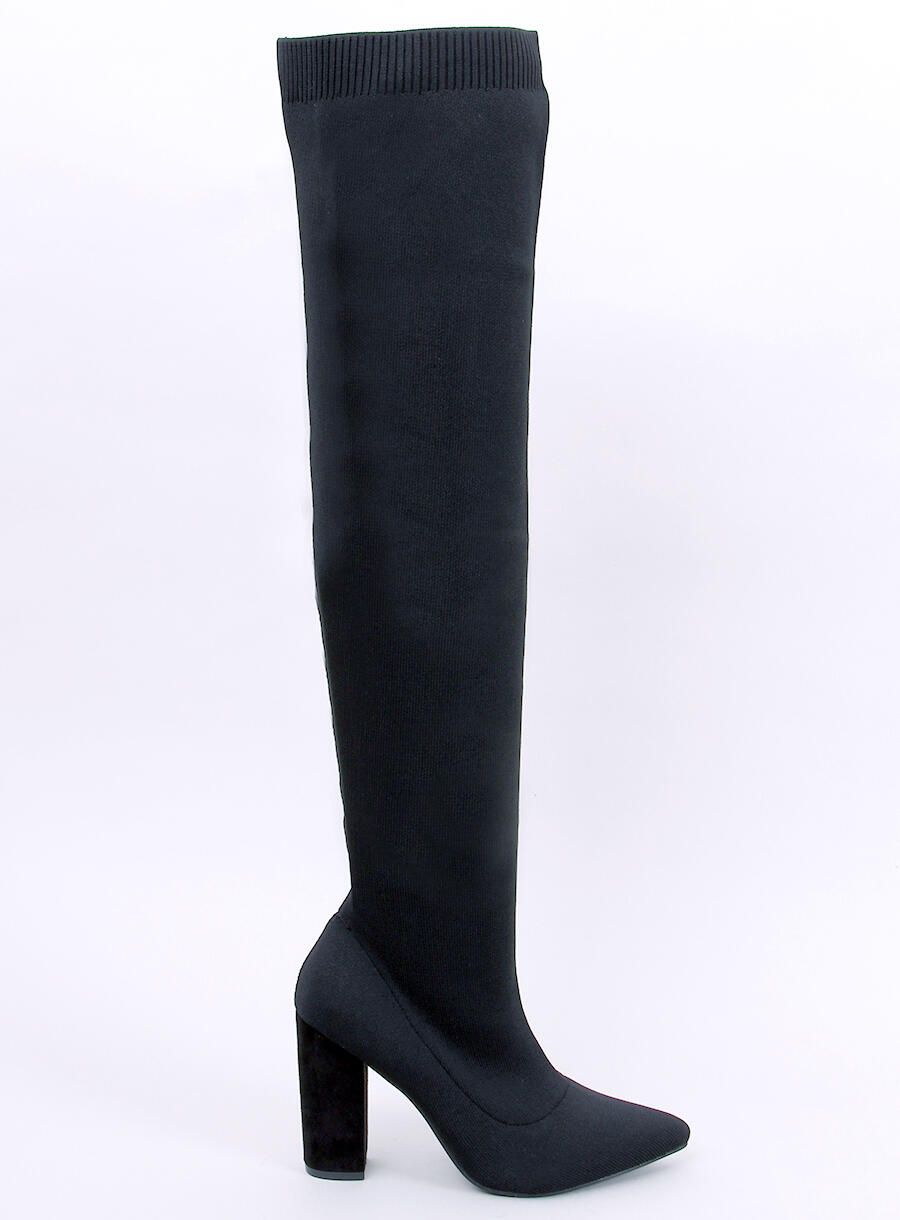 Damen-Sock-Boots Schwarz