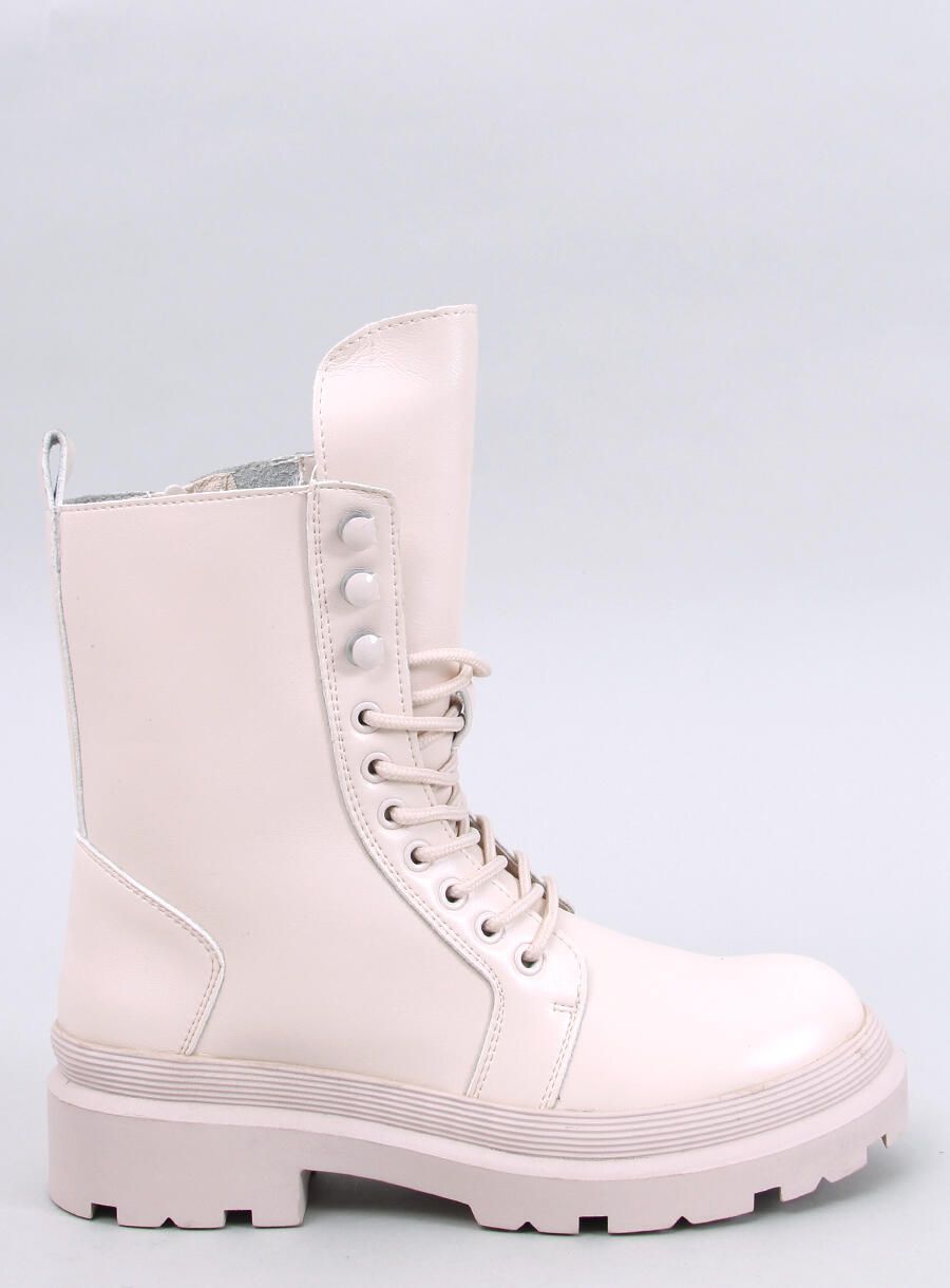 Damen-Schnürschuhe INES Beige