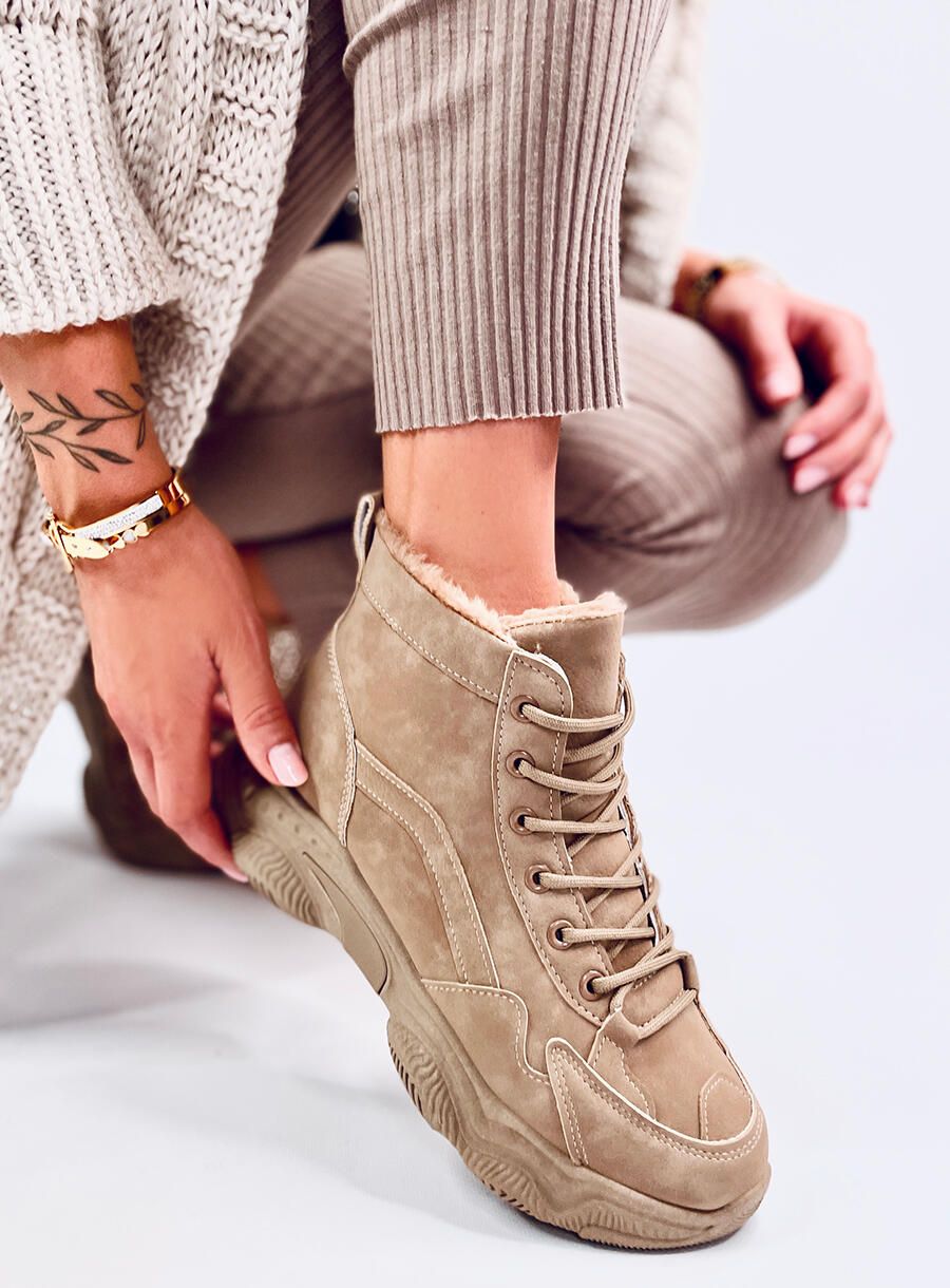 Damen-Winter-Sneaker Beige