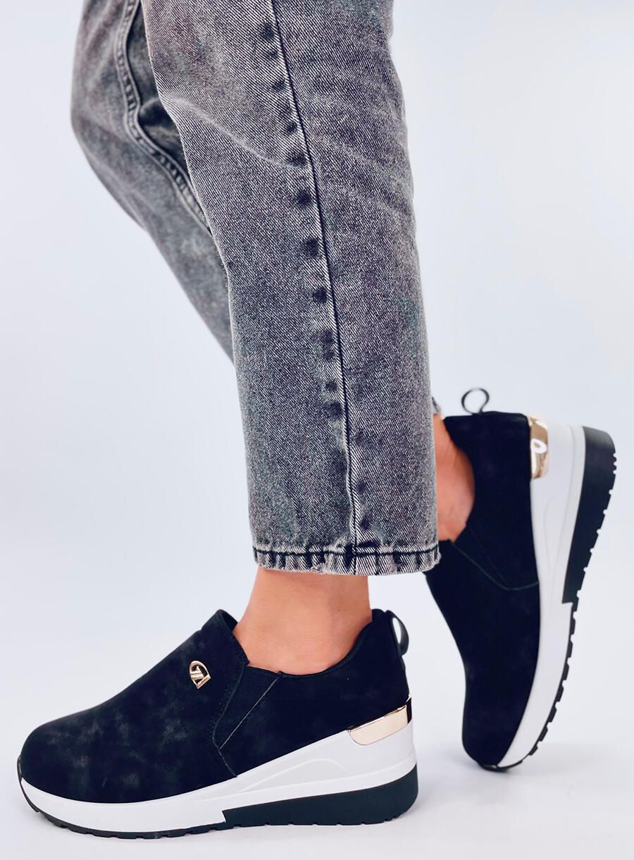 Sneakers mit Keilabsatz Schwarz