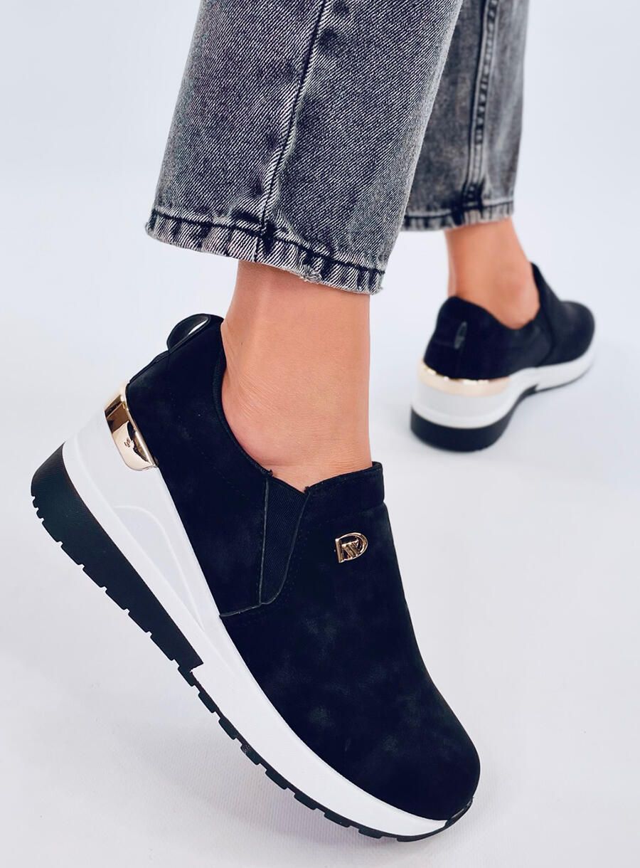 Sneakers mit Keilabsatz Schwarz