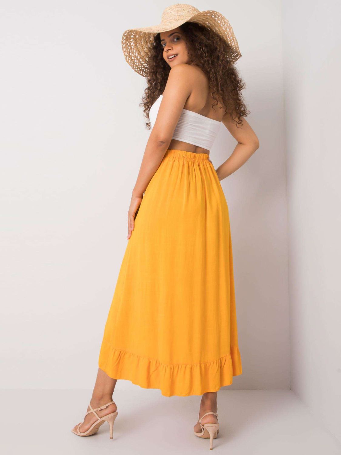 OCH BELLA Asymmetrischer orange Rock