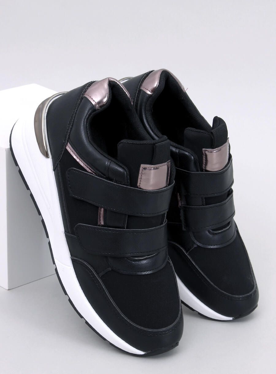 Sneaker mit Klettverschluss Schwarz