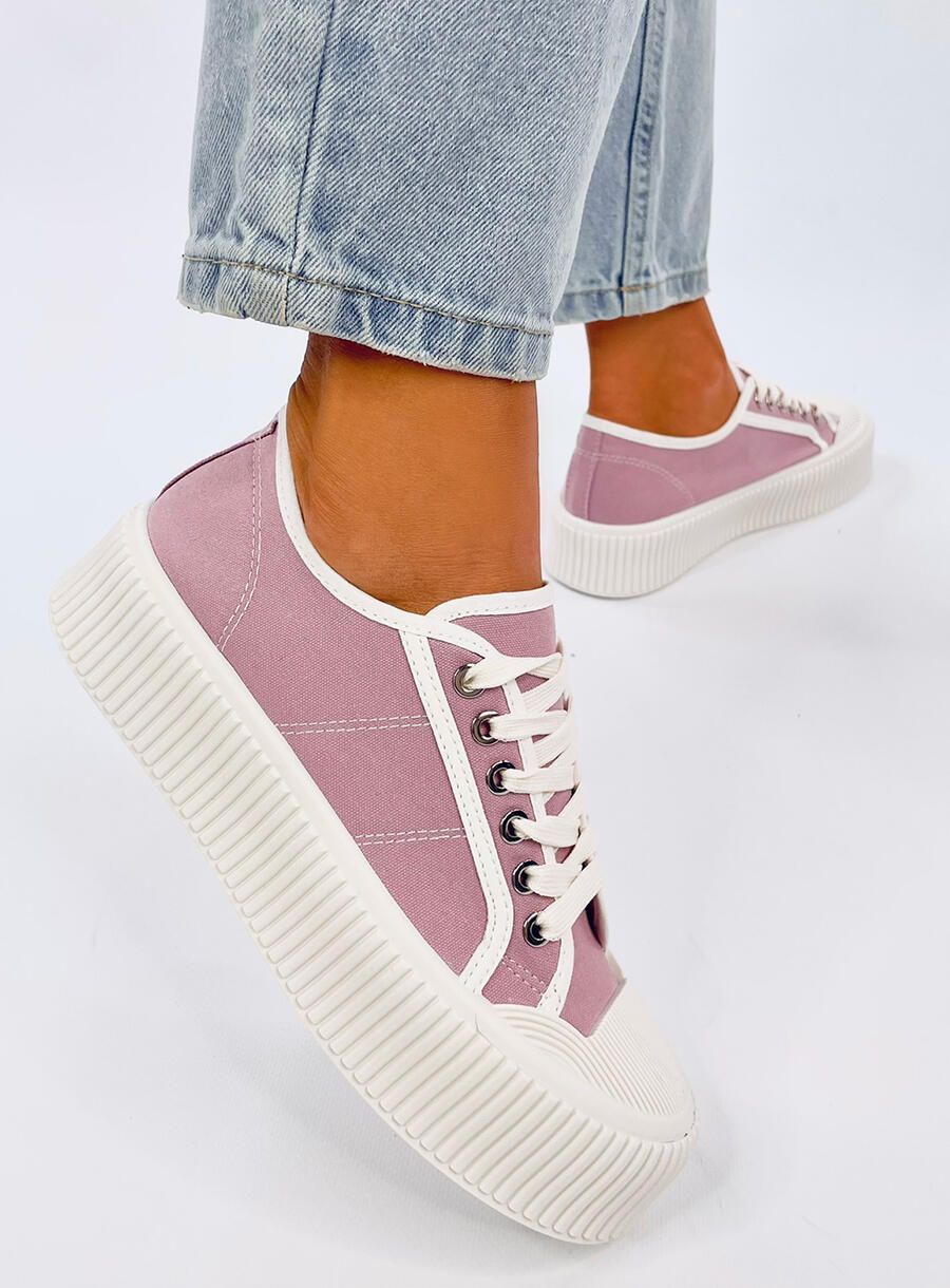 Plateau-Canvas-Sneaker Lila