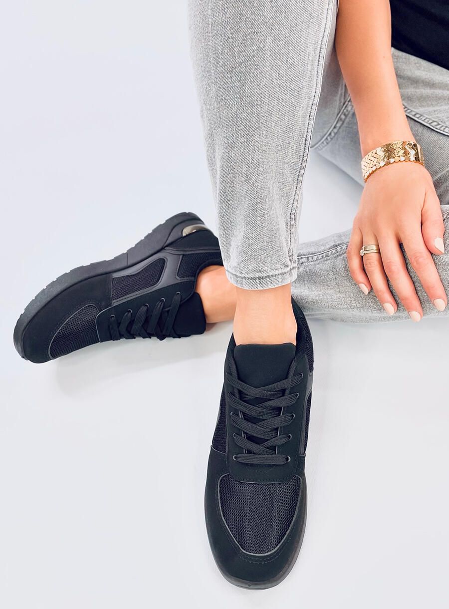 Leichte Damen-Sneaker Schwarz