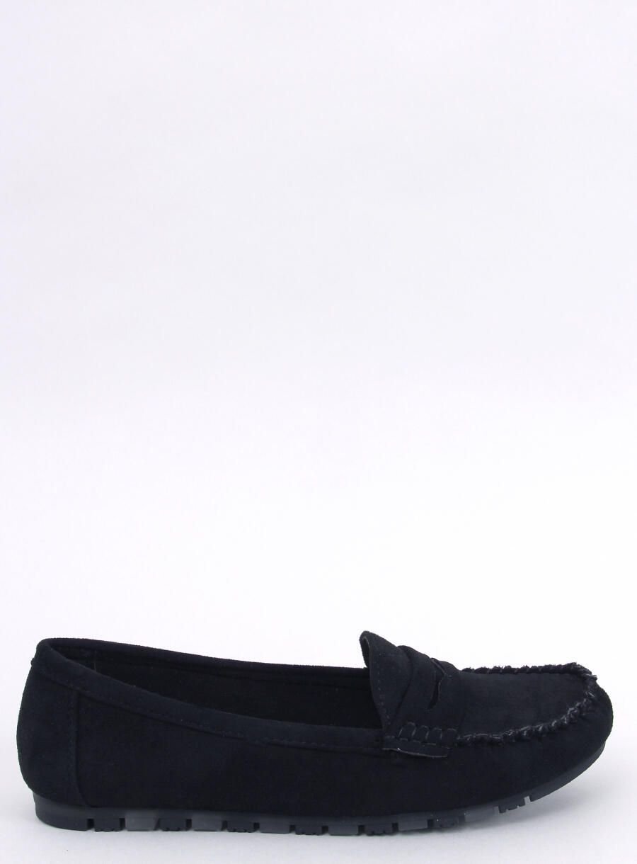 Wildleder, extra weiche Mokassins Schwarz