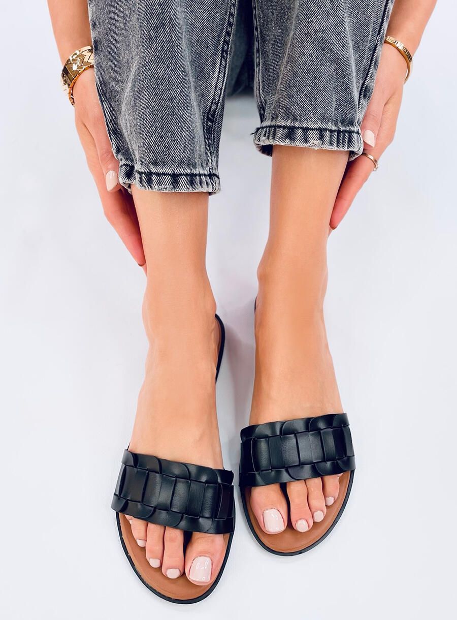 Damen Pantoletten SOMMER Schwarz