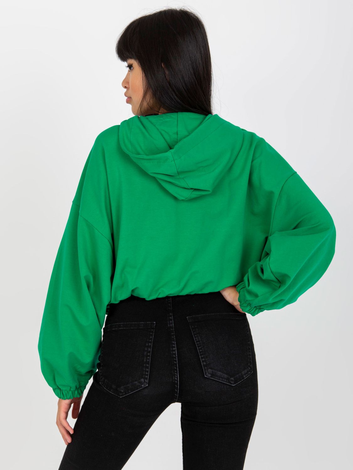 Grüne Kapuzenjacke RUE PARIS