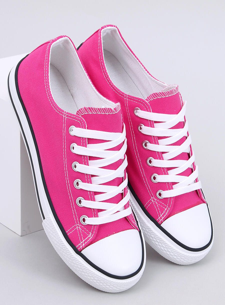 Klassische niedrige Canvas-Sneaker Pink