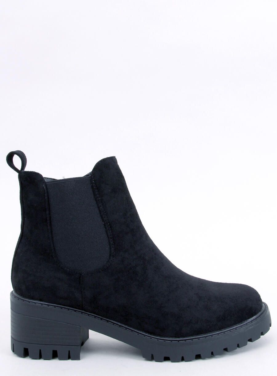Chelsea Boots mit Absatz Schwarz