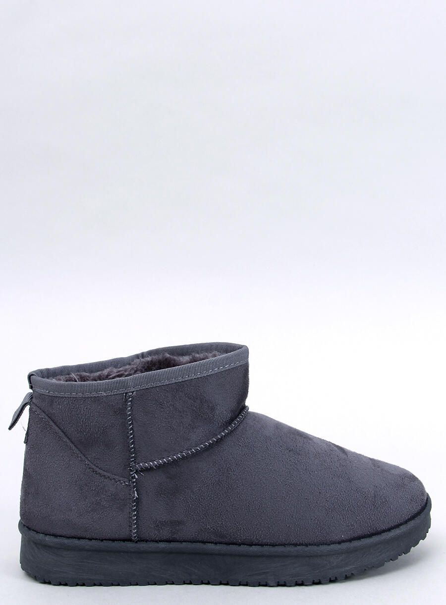 Niedrige Damen-Schneestiefel Grau