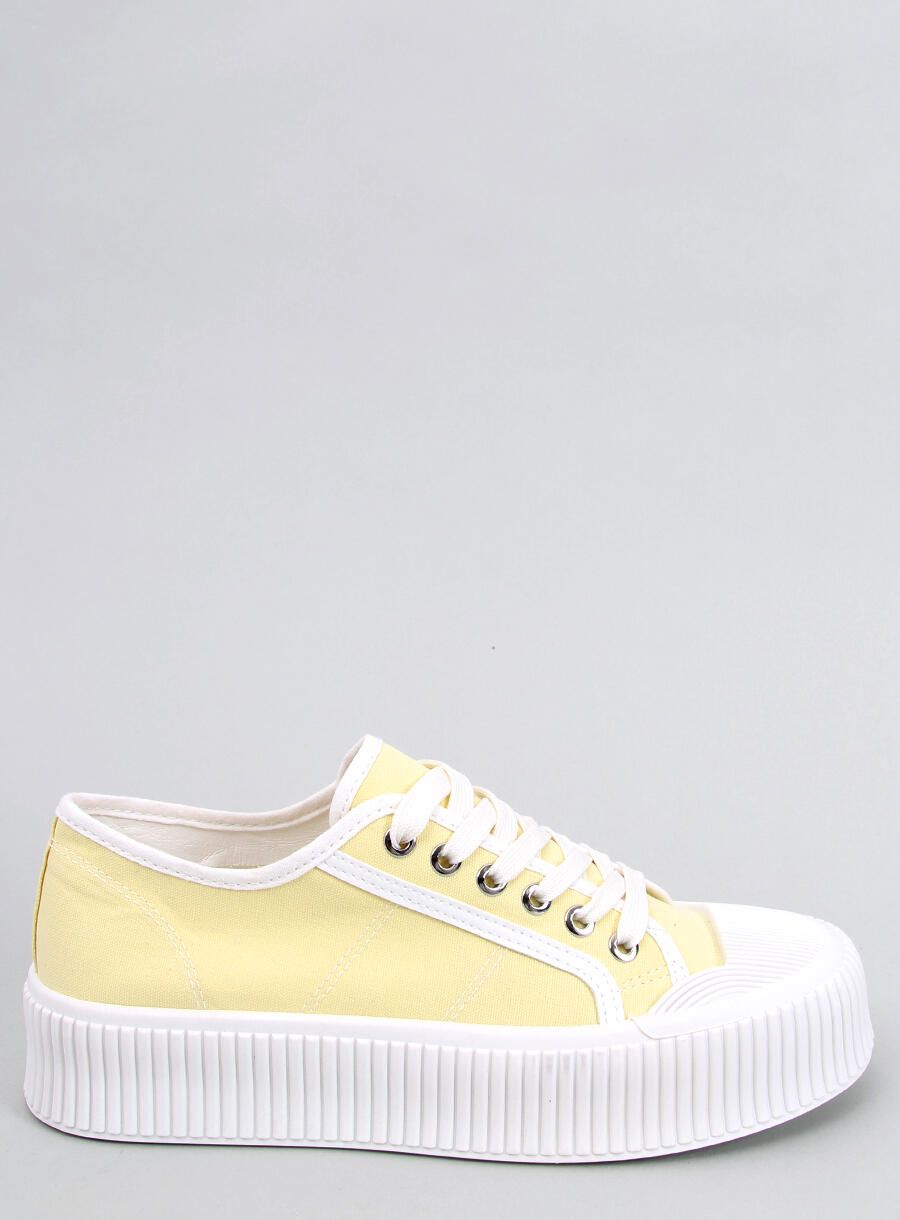 Plateau-Canvas-Sneaker Gelb