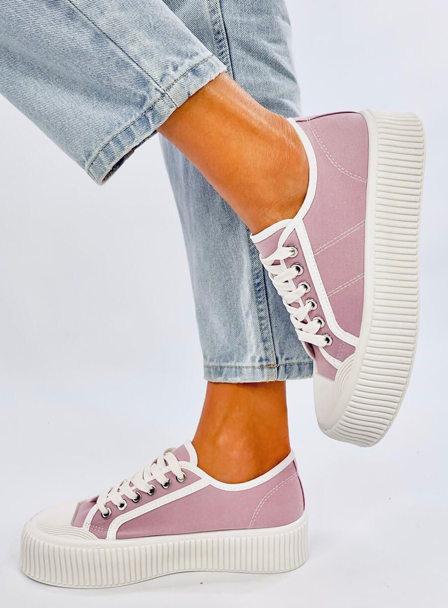 Plateau-Canvas-Sneaker Lila