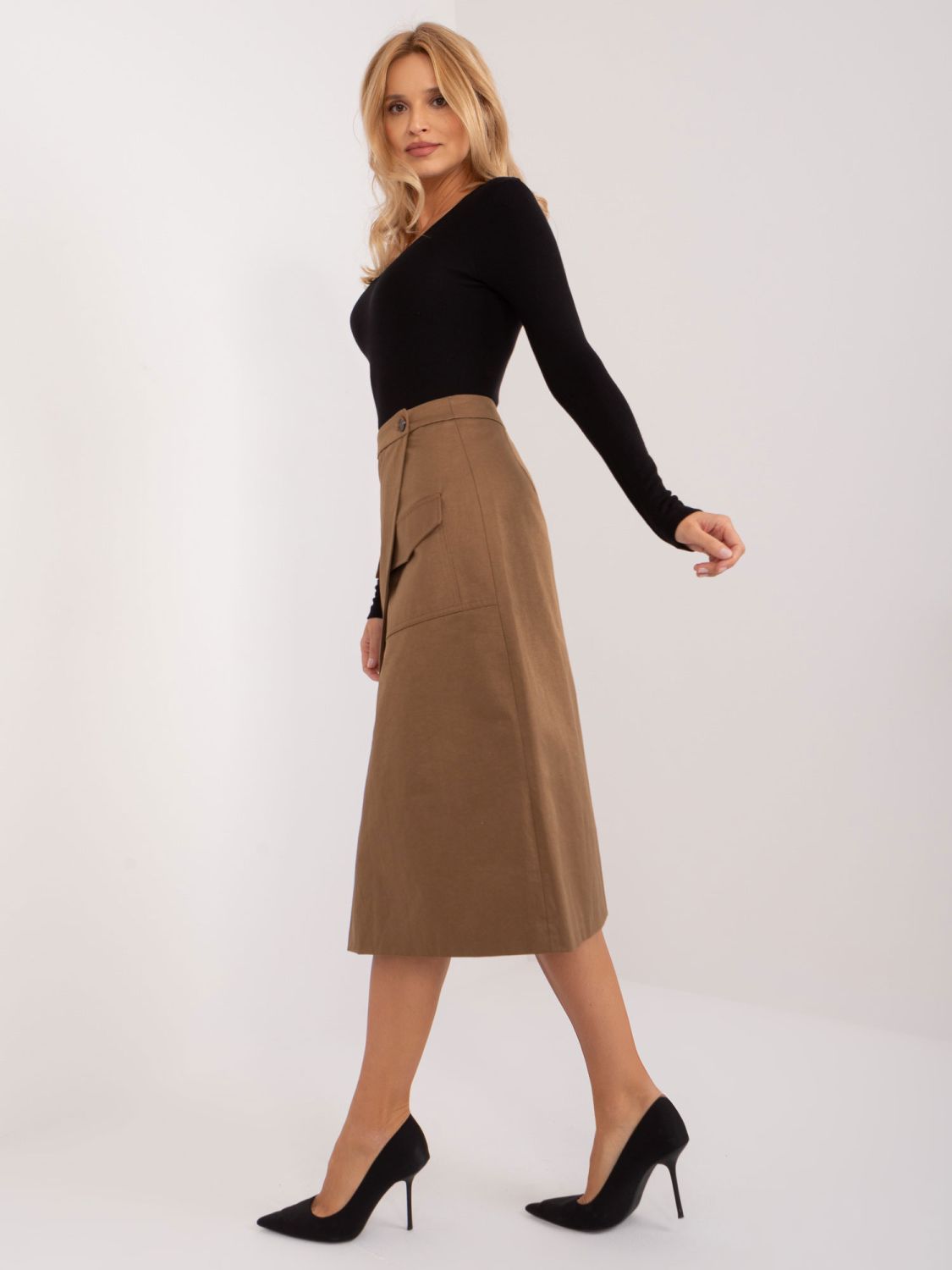Midi-Rock in Beige