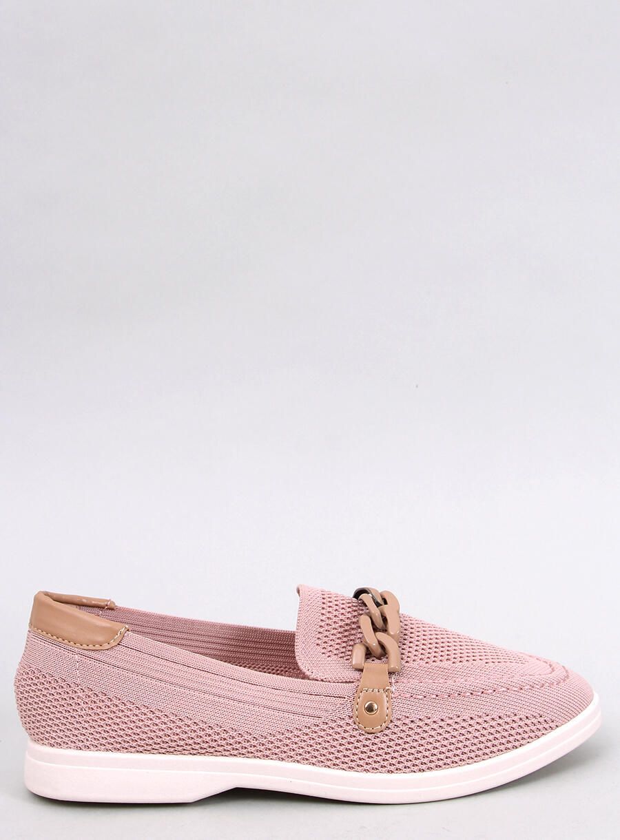 Mokassins aus perforiertem Material Rosa