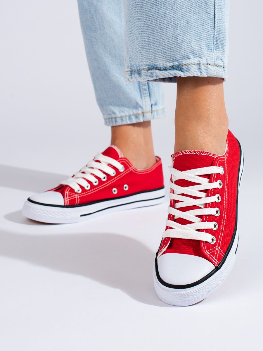 Klassische rote Damensneaker Shelovet