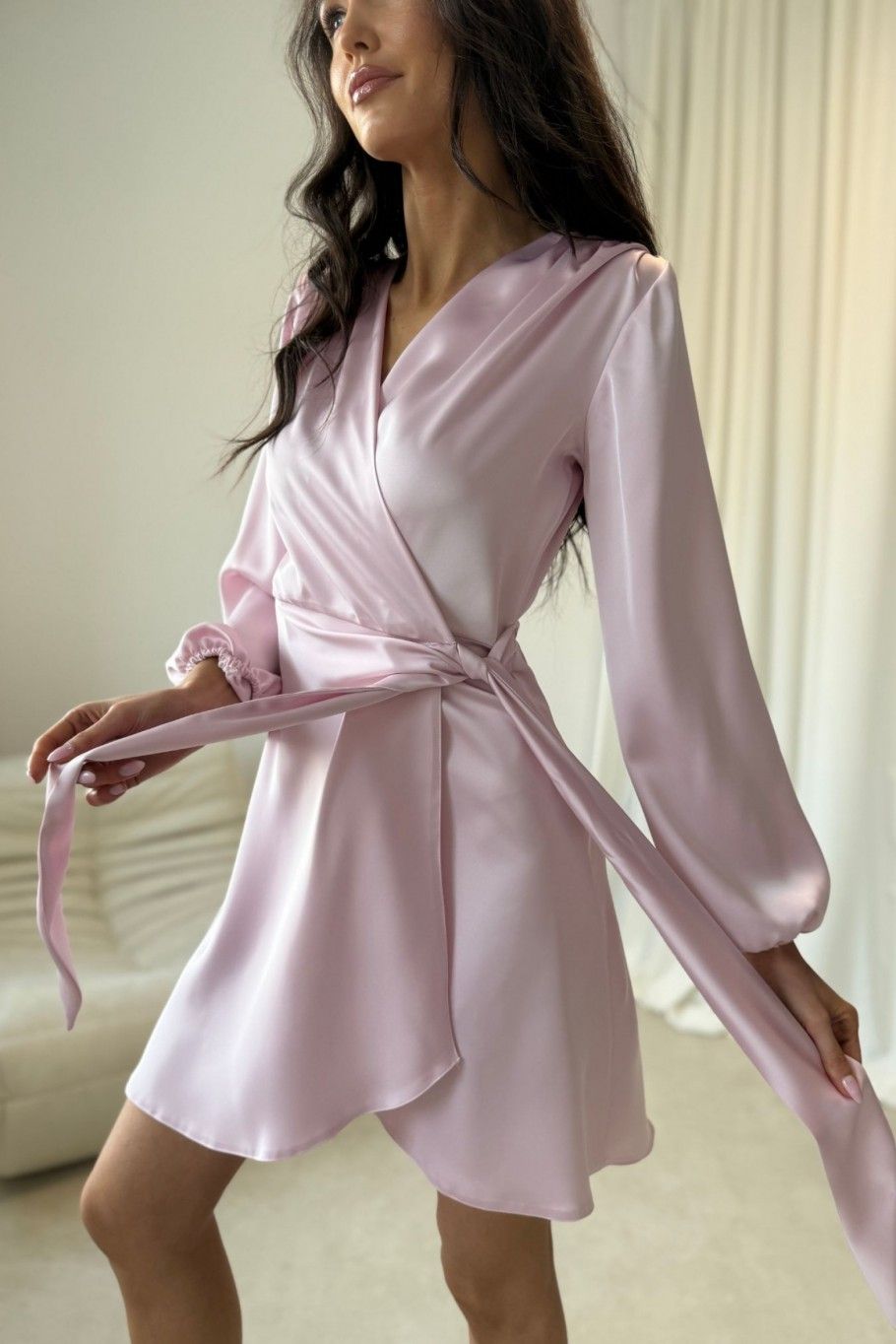 Catlin – Mini-Kleid in Hellrosa