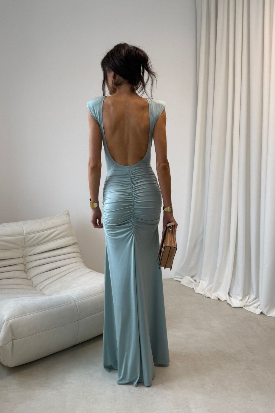 Aurelia – Maxi-Kleid in Mintgrün