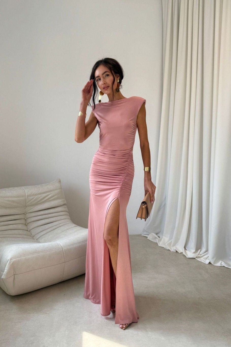 Aurelia – Maxi-Kleid in Rosa