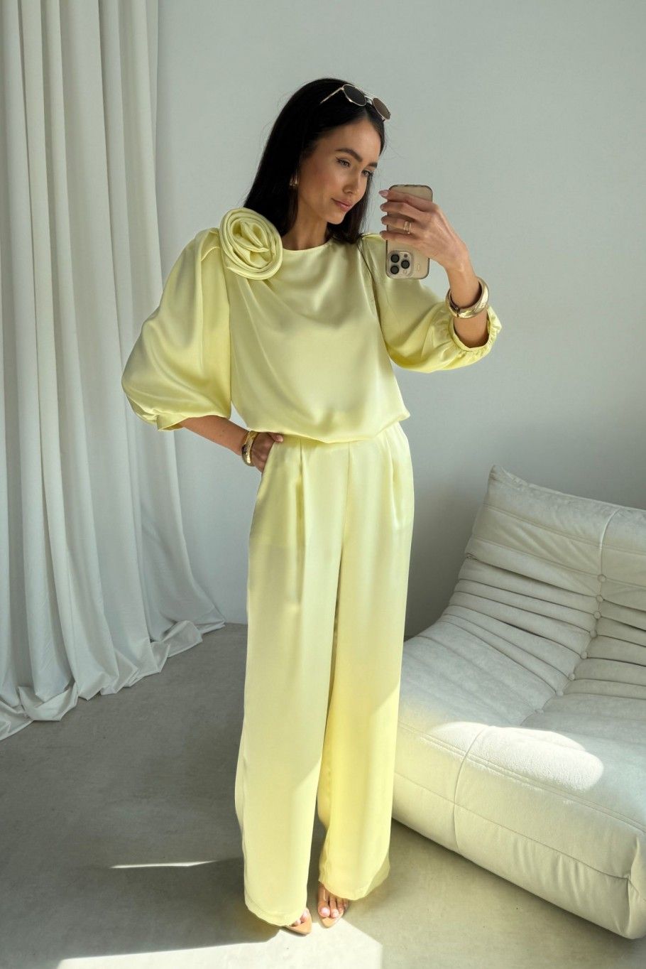 Gelbe Bluse Giana