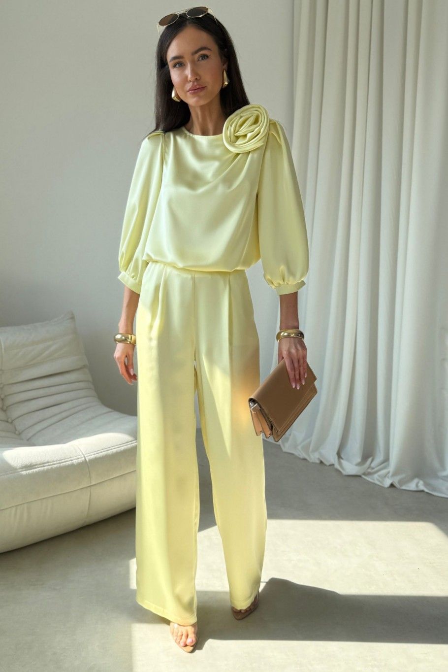 Gelbe Bluse Giana