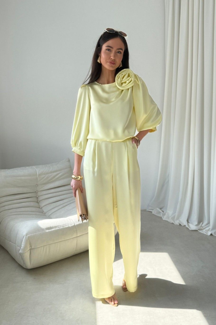 Gelbe Bluse Giana