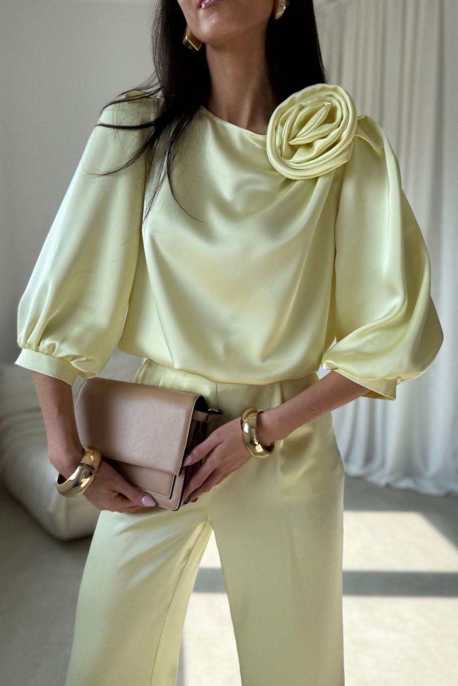 Gelbe Bluse Giana