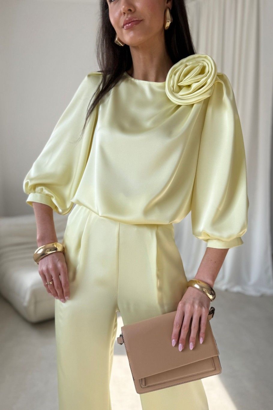 Gelbe Bluse Giana
