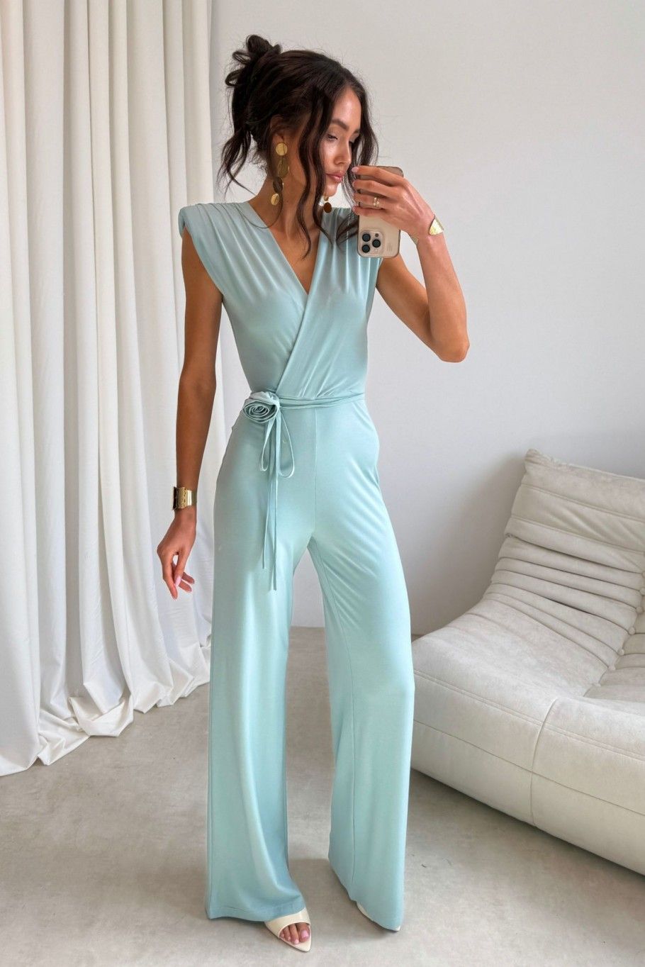 Lunaria Jumpsuit in Mintfarbe