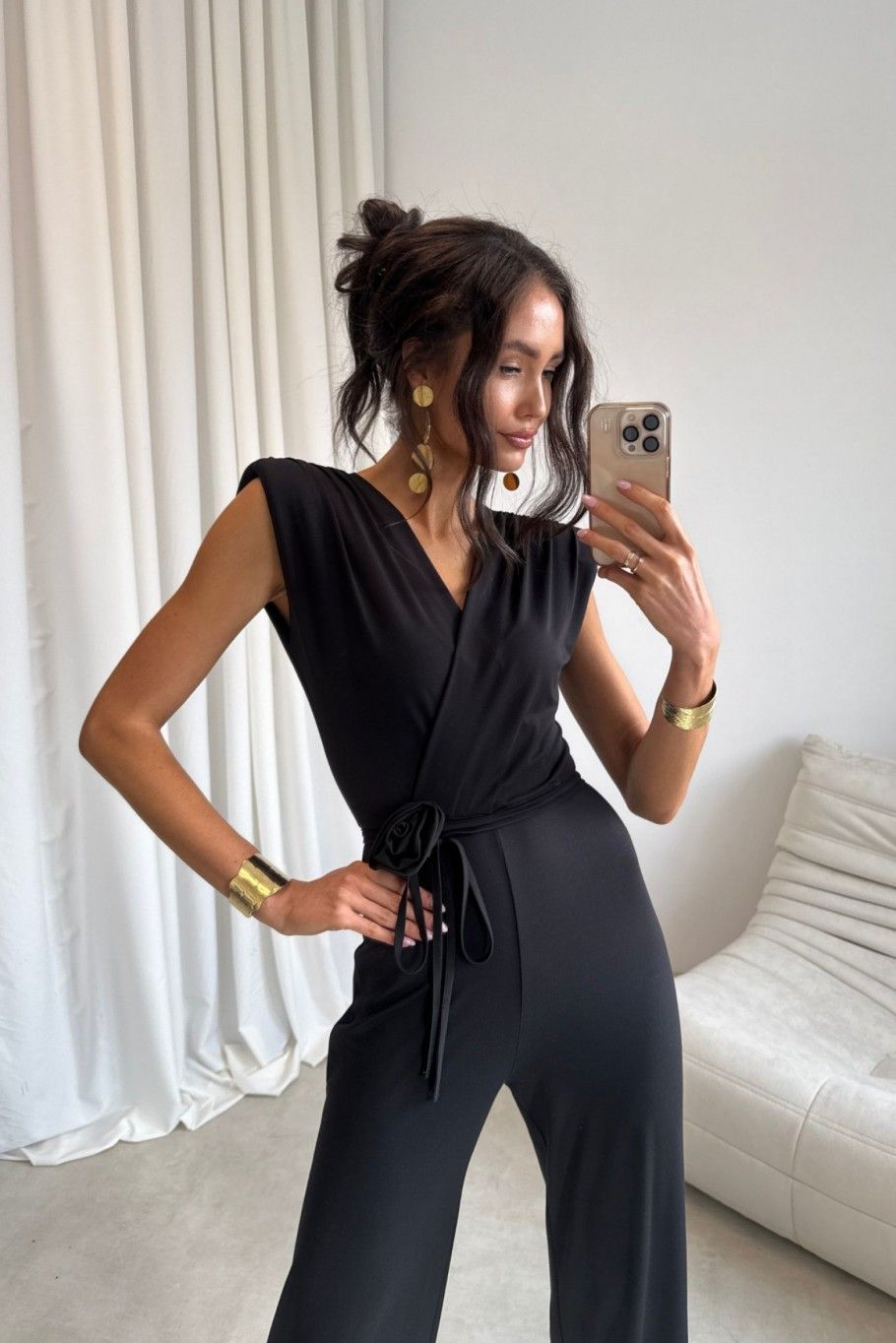 Schwarzer Jumpsuit Lunaria