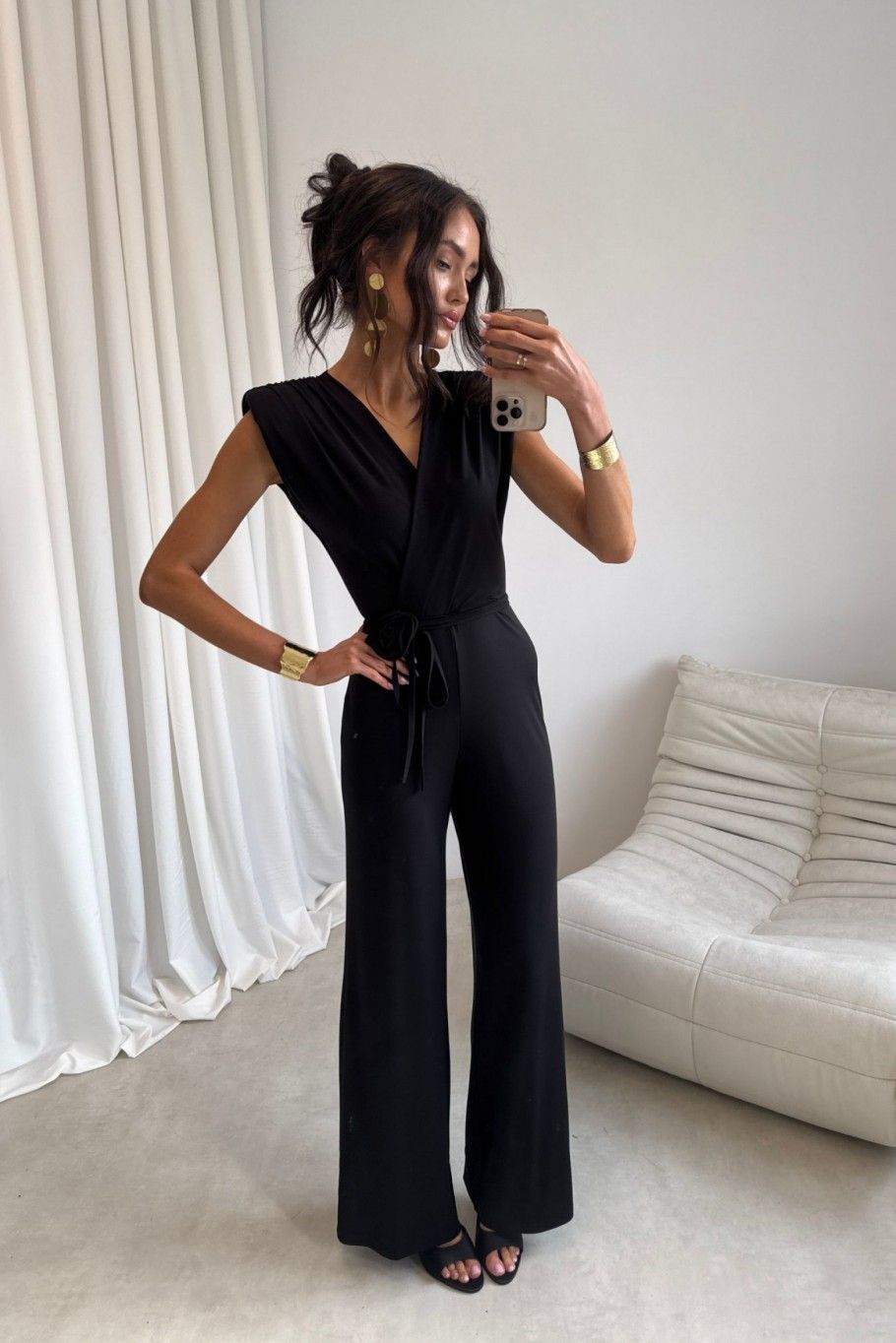 Schwarzer Jumpsuit Lunaria