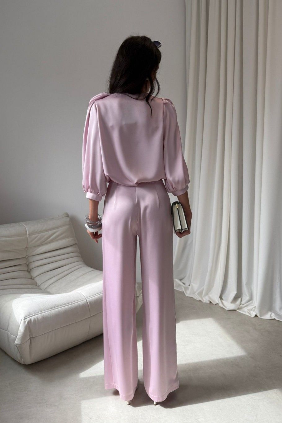 Giana Bluse in Hellrosa