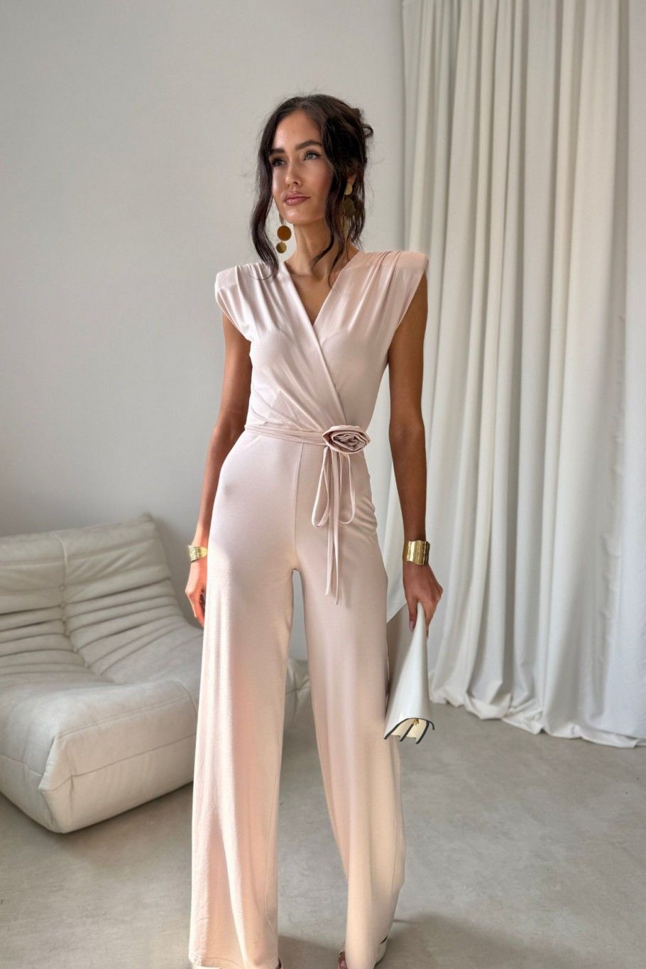 Lunaria Jumpsuit in hellem Beige