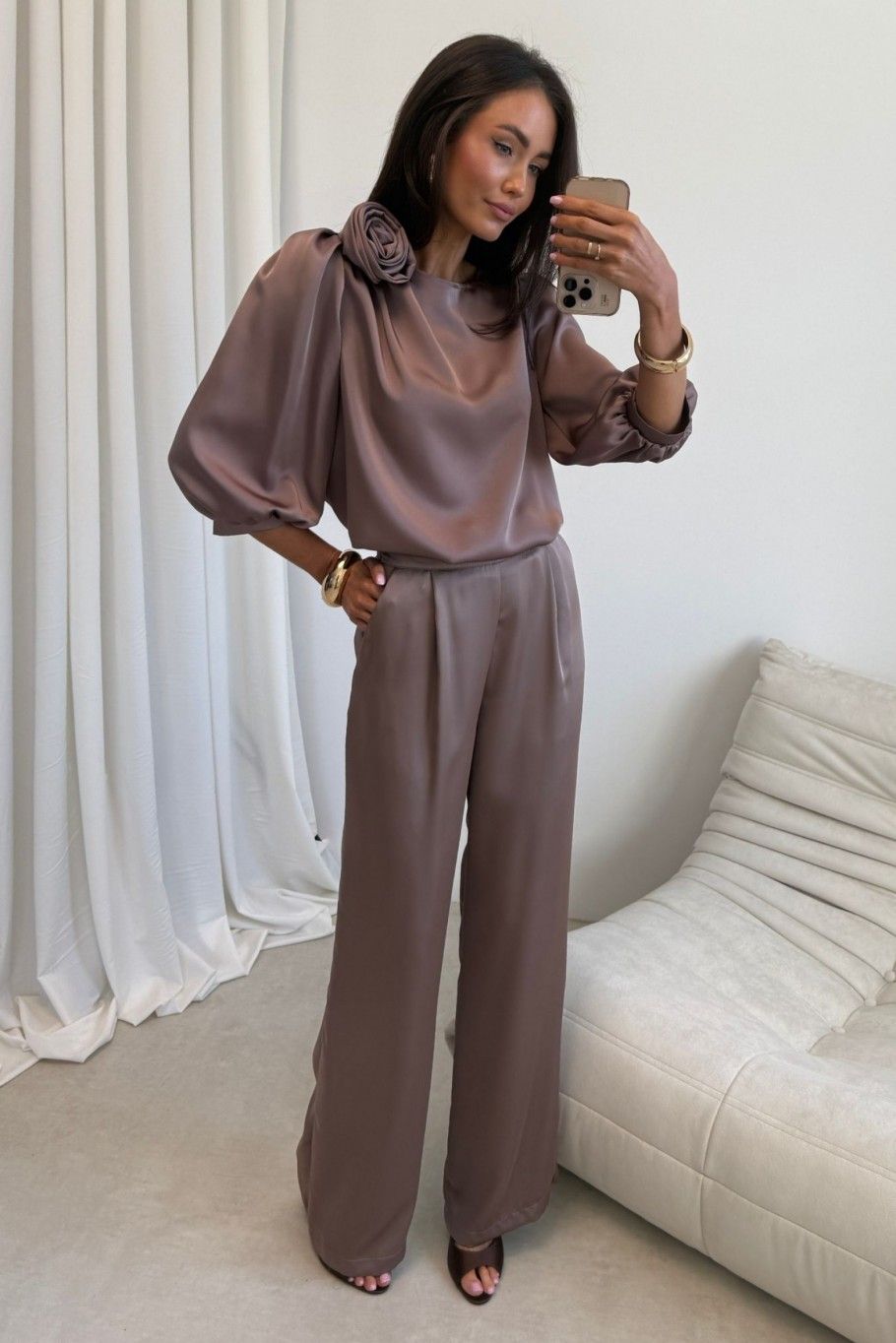 Elegante braune Hose Elsa
