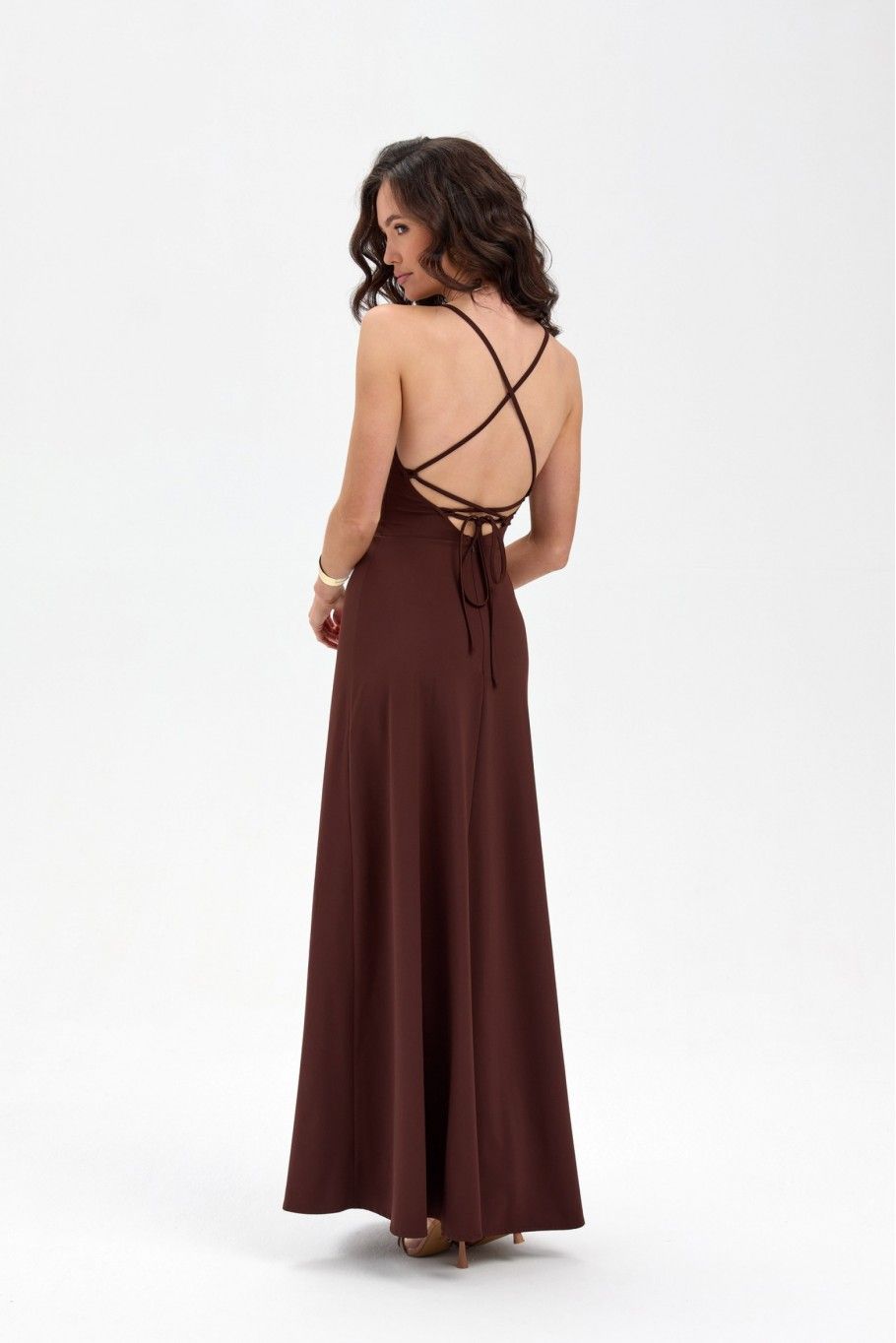 Maxi-Kleid Isadora in Braun