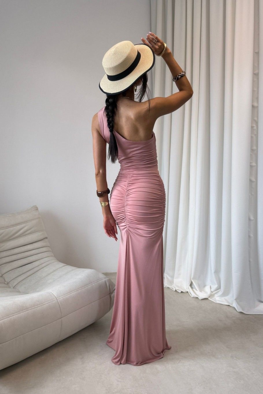Maxikleid in Rosa
