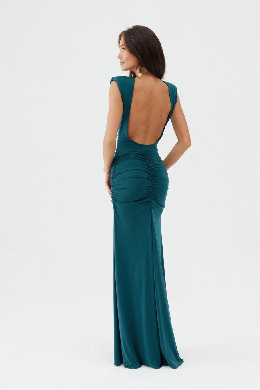 Maxikleid in Flaschengrün