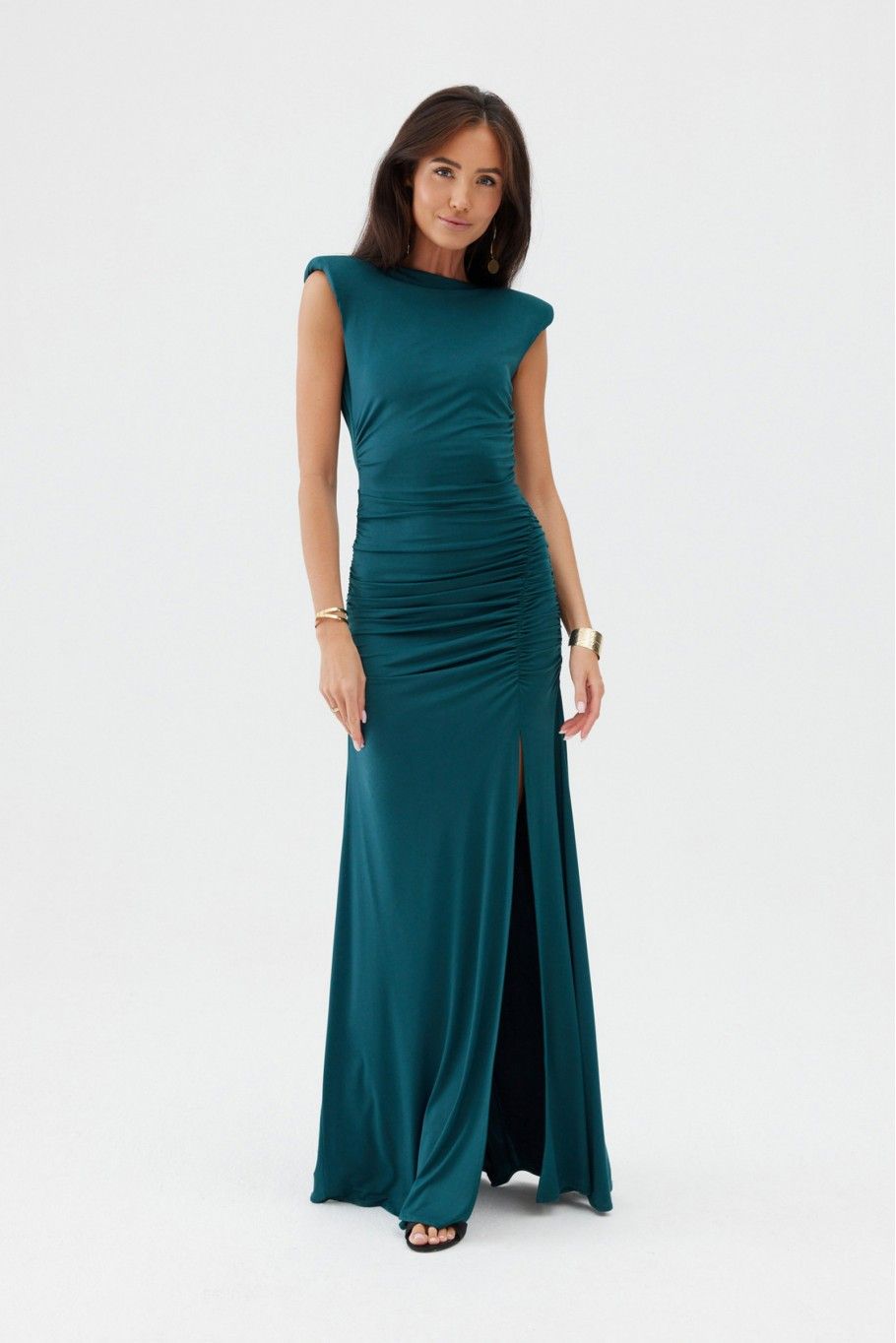 Maxikleid in Flaschengrün