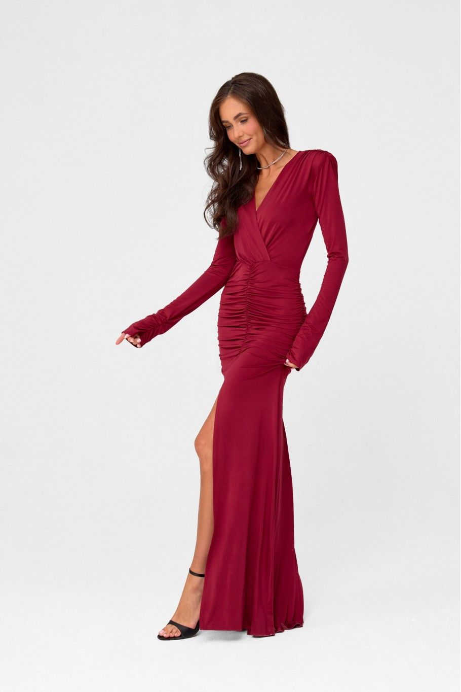 Maxikleid in Bordeaux