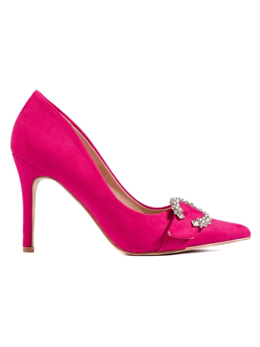 Rosa Pumps mit hohen Absätzen