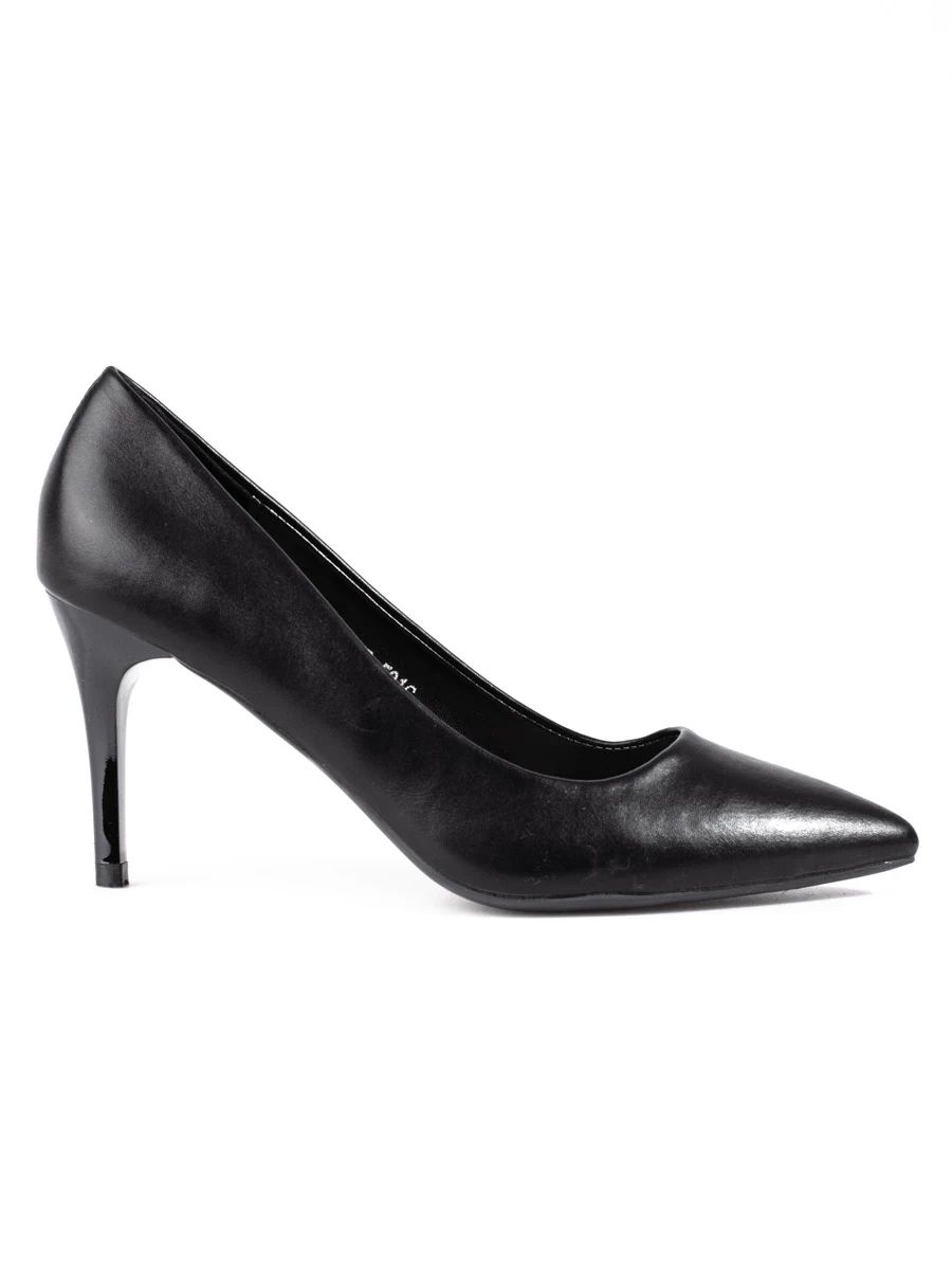 Klassische Damen schwarze Pumps mit Absatz