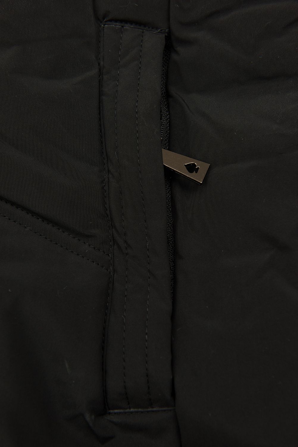 Steppjacke mit Blumenfutter schwarz